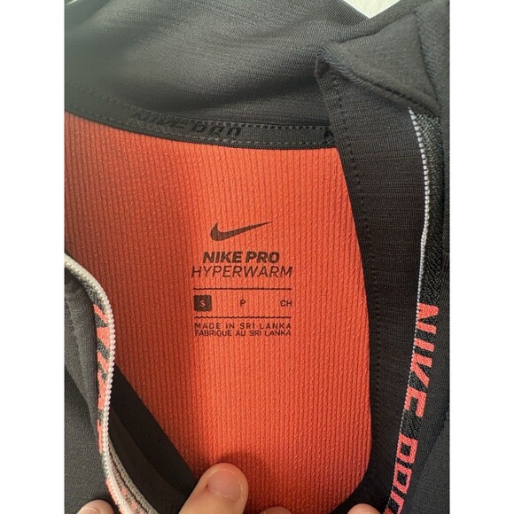 Nike Pro Hyperwarm 1/4 Zip Pullover Black Long Sleeve Women’s Size Small - Picture 3 of 5